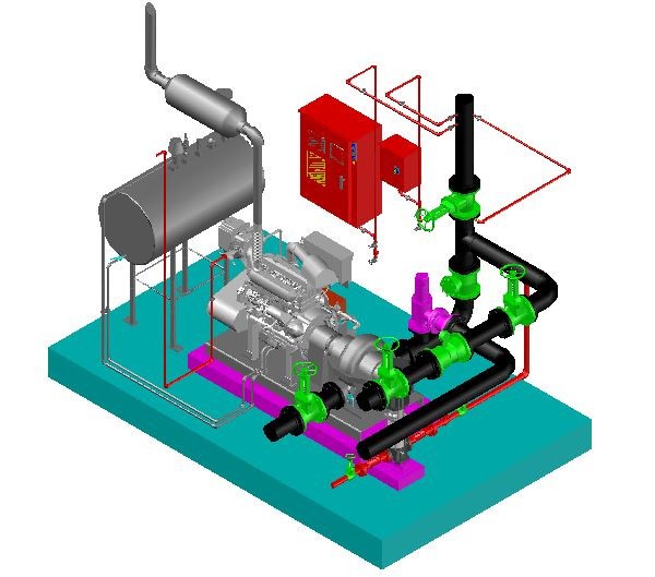 3D CAD Skid 1