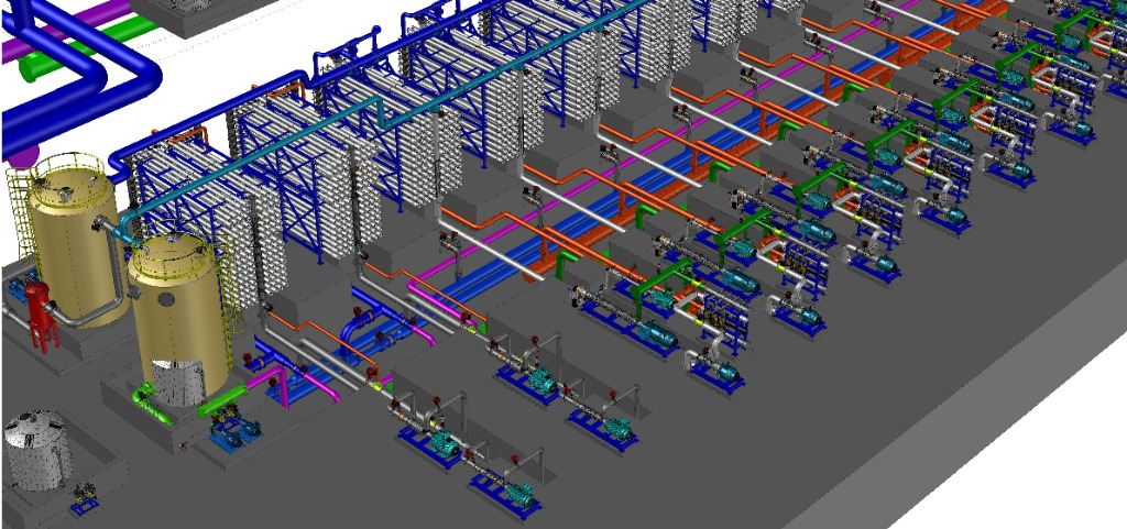 Multi-train Membrane Racks