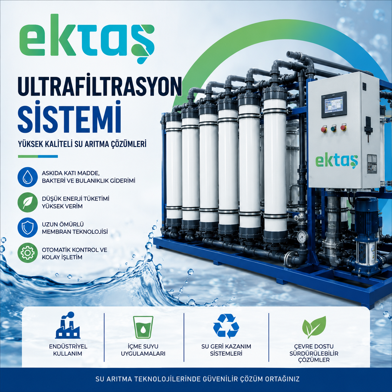 Ultrafiltrasyon Sistemi Nedir? Çalışma Prensibi, Avantajları ve Kullanım Alanları (2026 Rehberi)
